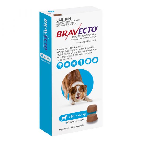 BRAVECTO 6-MONTH LARGE BLUE