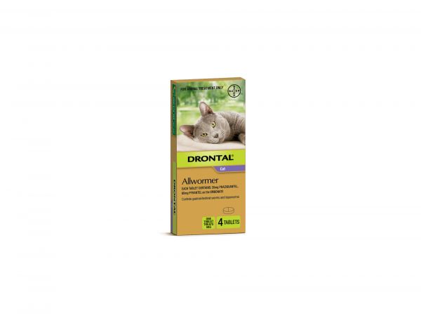 DRONTAL TABS CAT 4KG 4'S