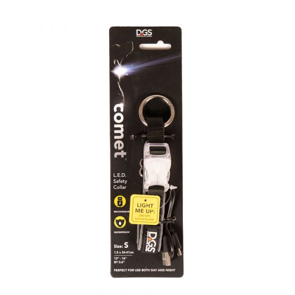 DGS LED COLLAR SMALL BLACK    