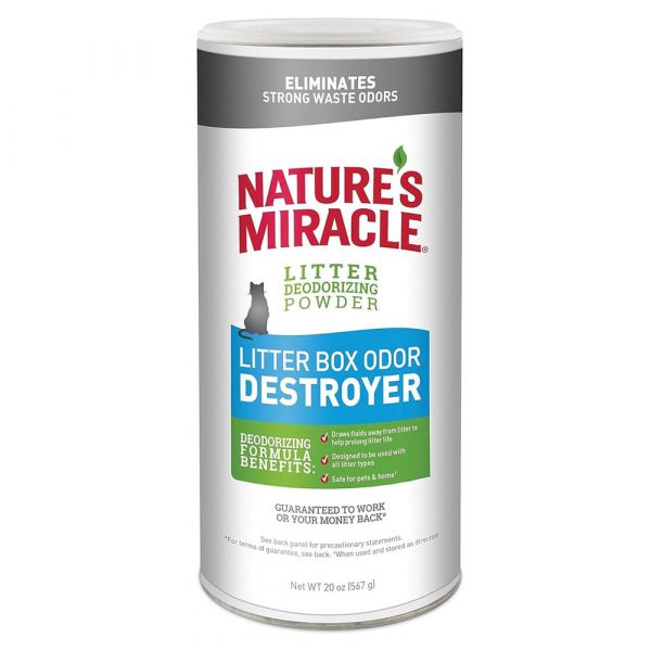 NATURES MIRACLE CAT LITTER OD POWDER 567G