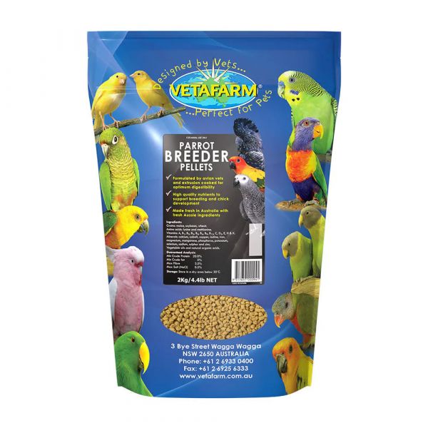 VETAFARM PARROT PELLETS 2KG