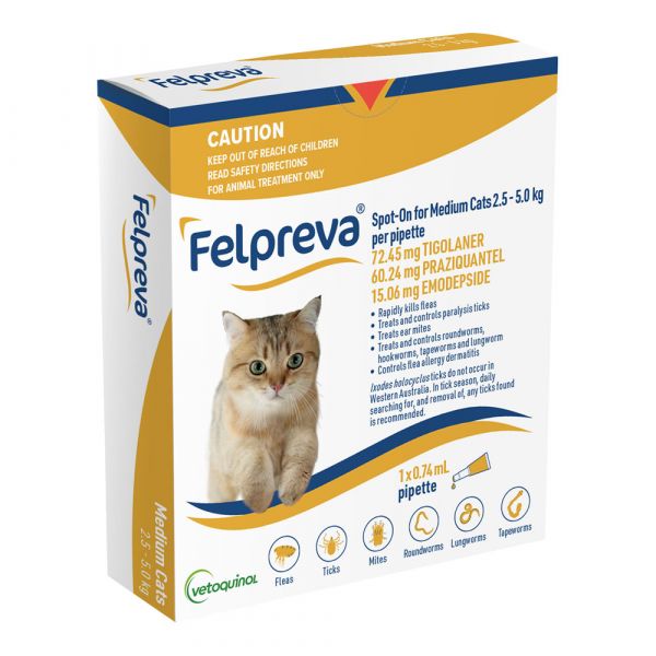 FELPREVA MED CAT 2.5-5KG 1'S