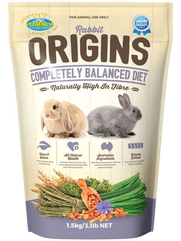 VETAFARM RABBIT ORIGINS 1.5KG