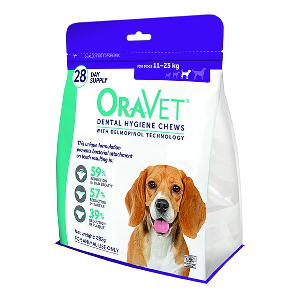 ORAVET DENTAL CHEW MEDIUM 28 S